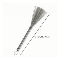Drum Brush with Telescopic Handle Compact Wire Drum Brush Anti-Slip for Gigs
