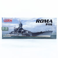 1:1000 Italian Roma Battleship Model Kit, Die-cast Finished Product, No Glue, Pre-colored