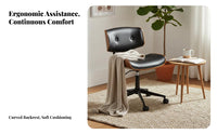 Upholstered Wood-Frame Task Chair Ergonomic Design Office Furniture for Students