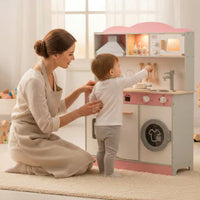 Wooden Play Kitchen Set Colorful Wooden Play Kitchen Safe for Children