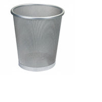 Wire Mesh Trash Can Open Top Mesh Wastebasket Rolled Rim