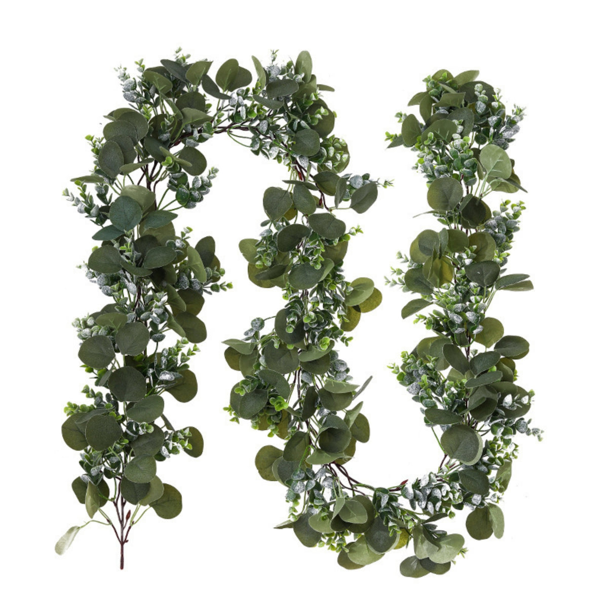 Boxwood Eucalyptus Garland Dense Artificial Greenery Garland Flexible Artificial Eucalyptus Vine