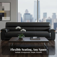New Chinese design Wood Frame Upholstered Sofa Simple and Modern Design Reception Seating Business Grade Office Couch dense Foam Cushions for Professionals, Meeting Room, Waiting Area, Lobby