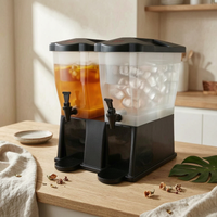 Beverage Dispenser Black Upright Beverage Dispenser Commercial Self-Service Drinkware