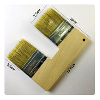 50 Pieces Double-Headed Brush Versatile Pig Filament Brush Stiff for Artists