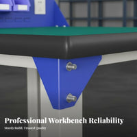 Heavy-Duty Workbench Anti Surface Steel Table Rust-Resistant Heavy Duty Garage Workbench for Students, Repair Specialist S, Warehouse, Basement