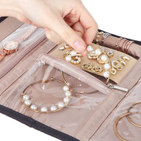 Foldable Jewelry Travel Organizer Pouch