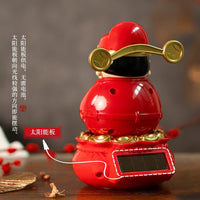 2026 Solar-Powered Swinging God of Wealth Desk Ornament