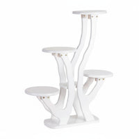 Multi-Tiered Plant Stand Anti-Slip Feet Multi-Level Planter Shelf Easy Assembly