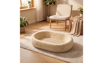 Soft Cat Bed with Scratching Board Sisal Cat Bed with Scratch Board Cozy Padded for Cats, Small Dogs, Living Room