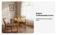 Hardwood Wood Square Table Stable Frame Household Furniture Contemporary Design adaptable Look for pairs, Small Living areas