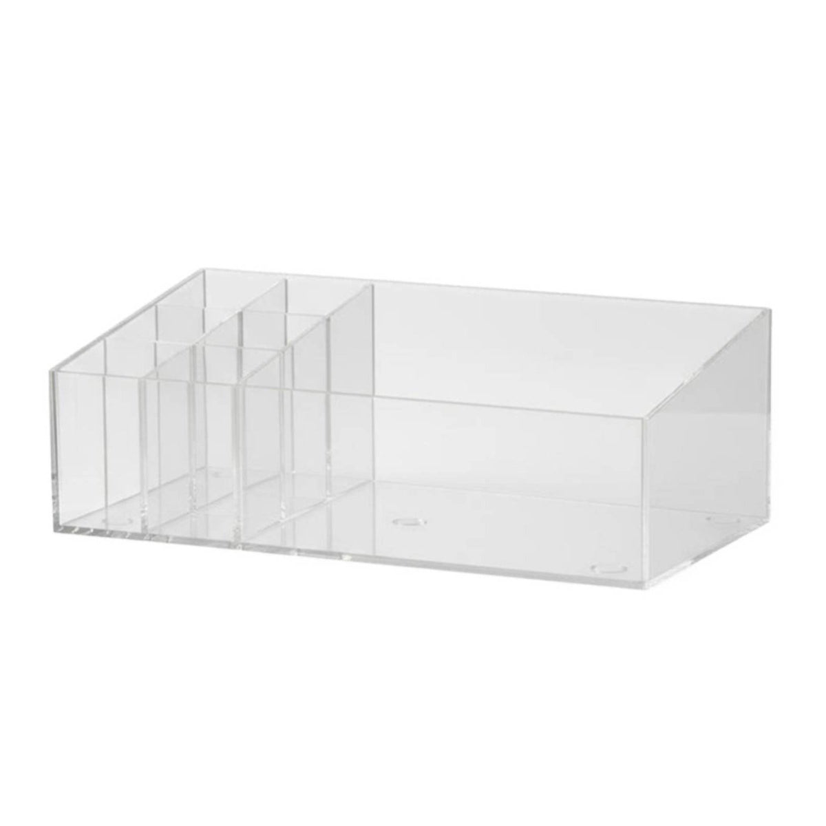 Divided Cosmetics Holder Multi-Compartment Divided Vanity Tray Space-Saving