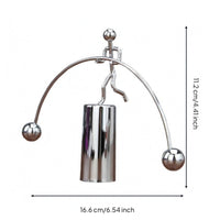 Metal Balancing Ornament Polished Decor Item Curved