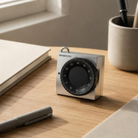 Square Mechanical Timer Precise Timing Magnetized Fridge Timer Memory Function