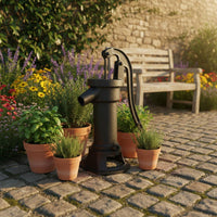 Cast Iron Hand Pump Decorative Manual Well Pump Easy Installation for Playground