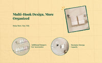 Stainless Steel Adjustable Suction Towel Rack Wall Mounted