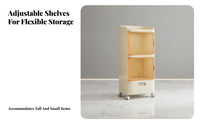 Narrow Rolling Cart Space-Saving Drawer Unit Multi-Purpose for Bedroom, Students