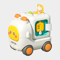 New Baby Early Education Busy Cube Bus Toy Six-in-One Multi-Faceted Detachable Hand-Eye Training Educational Toy