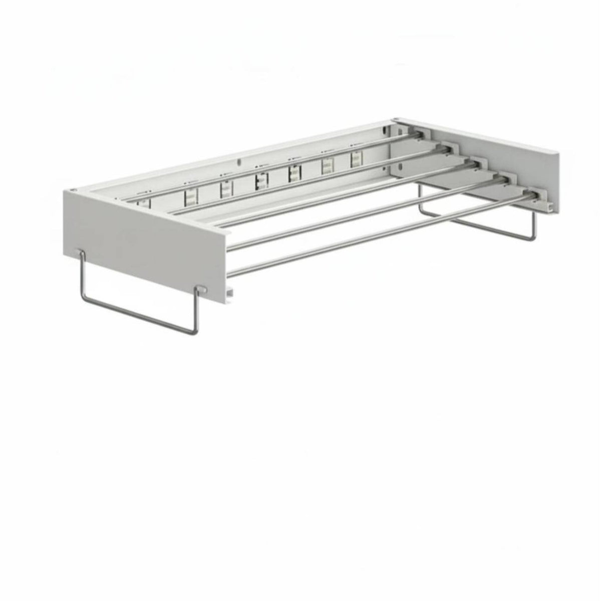 Retractable Wall-Mounted Drying Hanger Space-Saving Retractable Wall Rack