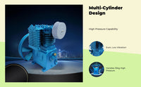 4-cylinder compressor head inflates tires fast