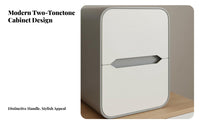 Narrow 2-Drawer End Table Space-Saving Design Narrow Storage Cabinet for Hallway