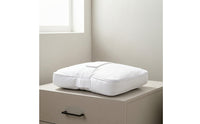 Leg Pillow with Strap Contoured Leg Positioning Pillow Cushion Ergonomic Padded for Side Sleepers, Bed, Sofa