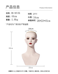COS假发陈列模型展示支架毛娘帽子项链哑白放置假人兽头模特道具