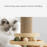 5-in-1 Cat Tree with Sisal Scratching Post and Toys
