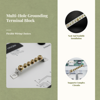 Copper screw terminal block for panels