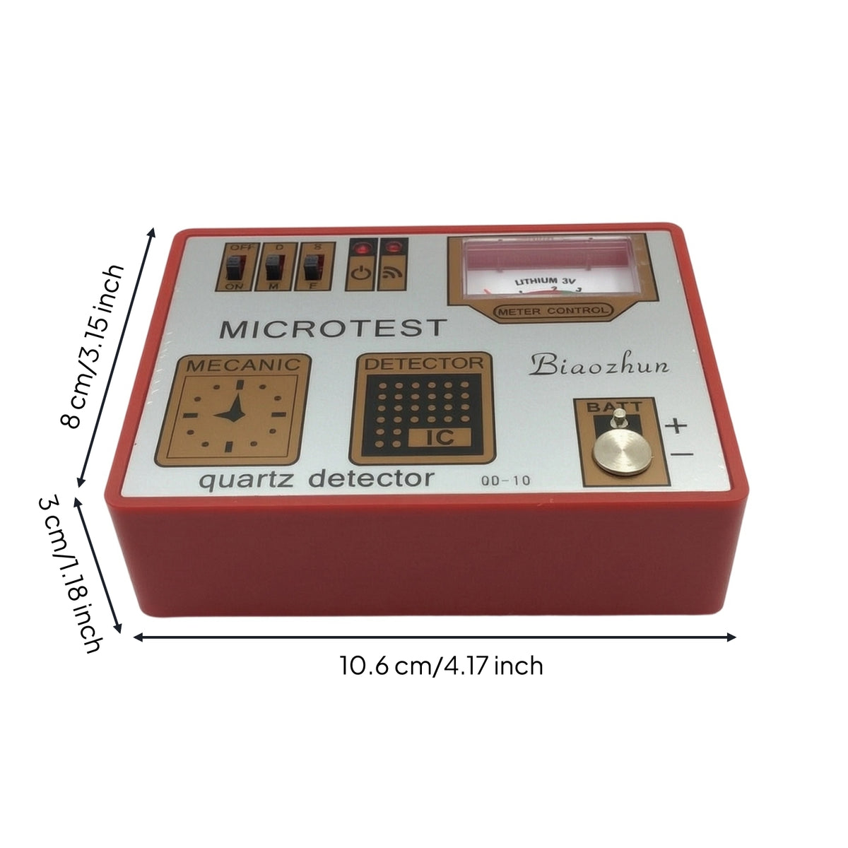 Watch Repair Meter Bench-Top Watch Tester Compact Analog for Watchmakers, Service Counters