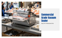 Automatic Vacuum Sealer, External Extraction, Large Commercial Food Packaging Machine, Dual Use for Dry and Wet, Wide Sealing, Seafood, Rice Dumplings, Yangmei