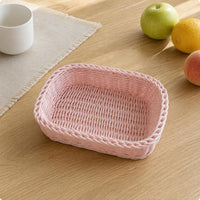 Desktop Storage Basket Lightweight Organizer Rustic Design for Desk