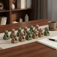 20 Pieces Miniature Foo Dog Statue for Desktop Display