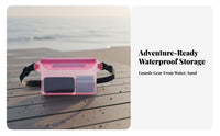 Waterproof Fanny Pack Touch Screen Friendly Waterproof Waist Bag Three-Fold Seal Protection Clear Fanny Pack for Beachgoers, Tourists, Kayaking
