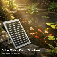 Water Circulation Solar water feature Pump aerationationation Function Solar water feature Kit Built-in strainer Pond Aerator for aquatic pets caretakers, homeowners, avian observers, Outdoor, Patio