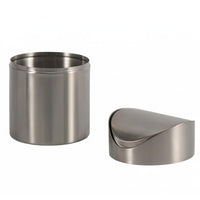 Brushed Steel Trash Can Space-Saving Stainless Steel Trash Can Easy to Clean