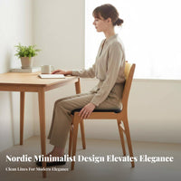 Upholstered Backrest Chair Mid-Century Eraperiod Modern Home Seating Nordic with Aesthetic Curved Exteriorline for Design Lovers