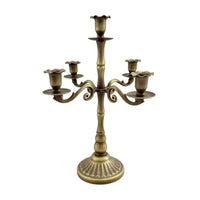 Metal Candelabra Antique Candelabrum Decorative Candle Holder Gothic for Weddings, Mantels