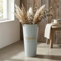 Flower Pail Vase Table Centerpiece Decor Piece Shabby Chic