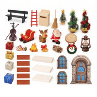 33 Pieces Miniature Scene Accessory Assortment Rustic Miniatures Small