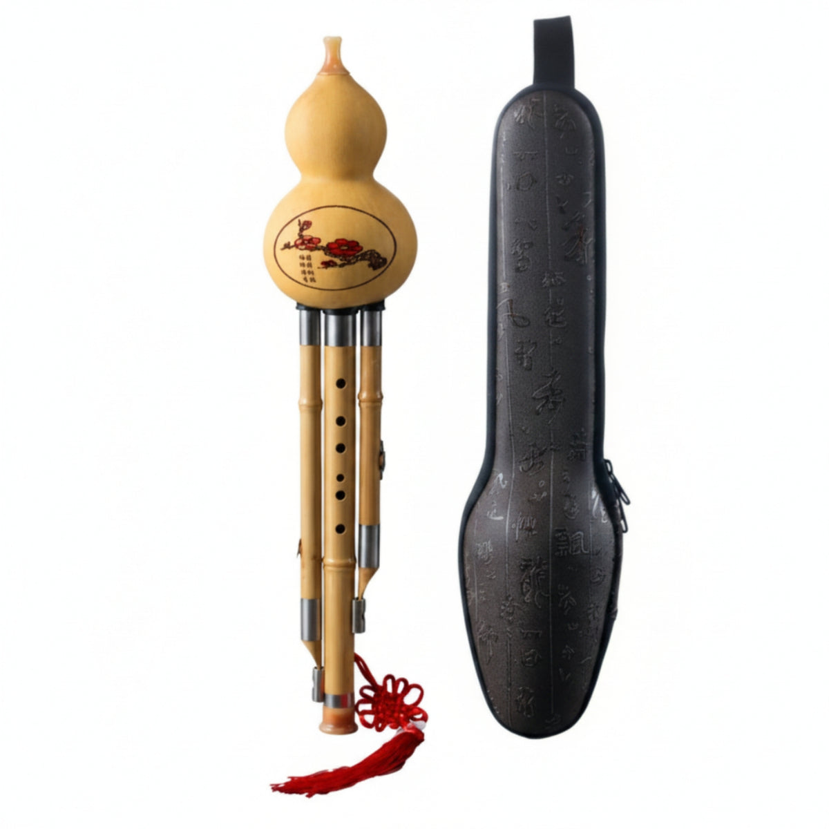 Gourd Flute with Storage Bag Bamboo Gourd Flute   for Beginners, Performance