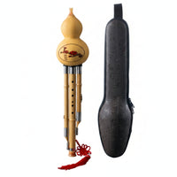 Gourd Flute with Storage Bag Bamboo Gourd Flute   for Beginners, Performance