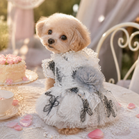 Pet Dog Wedding Dress Lace Tutu Skirt for Small Dogs