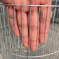 Galvanized Wire Net Fence, 10cm Mesh, 1m Length, Wire Mesh, Animal Enclosure, Garden, For Home Vegetable Garden