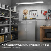 Lowoutsideline Steel Cabinet Lockable Metal Lockertype Cabinet Rustproof Long-Lasting for Office Workers, Bedroom, Garage