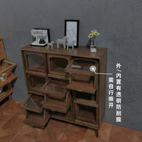 Miniature Nine-Grid Storage Cabinet Dollhouse Furniture M175