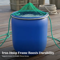 Wide Mouth Storage Barrel Large Capacity Exposed-Top Top Plastic Barrel Sturdy Duty Fermentation Crock Versatile for Farmers