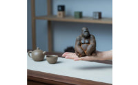Seated Gorilla Statue Rust Finish Gorilla Figurine Retro Distressed