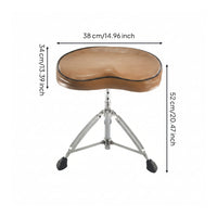 Drum Throne with Tripod Base Padded Saddle Drum Throne Stable Drummer Stool for Drummers, Home Studios