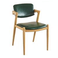 Restaurant Dining Chair Multifunctional Upholstered Dining Chair Wooden Frame Armchair Comfortable Padding Household Furniture